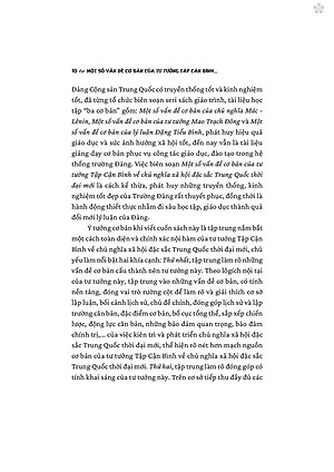 Một số vấn đề cơ bản của tư tưởng Tập Cận Bình về chủ nghĩa xã hội đặc sắc Trung Quốc thời đại mới - bản in 2024