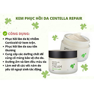 Kem Dưỡng Phục Hồi Da Rau Má GoodnDoc Centella Repair Cream 50ml