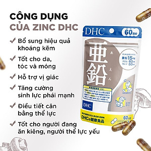 Viên uống bổ sung Kẽm DHC Nhật Bản Túi 15/30 ngày