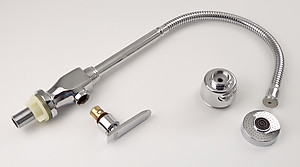 Vòi rửa chén lạnh cần lò xo Đồng mạ Chrome Eurolife EL-RC01 (Trắng bạc)