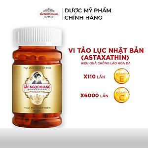 Viên uống Sắc Ngọc Khang Vi Tảo Lục Hộp 60 Viên giúp làm đẹp da, cân bằng nội tiết tố, hỗ trợ làm giảm nám, tàn nhang