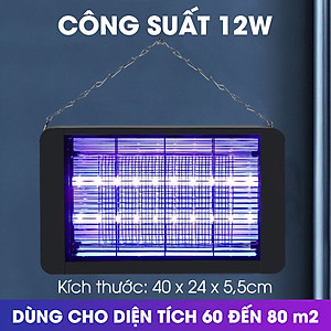 Đèn bắt muỗi, đèn diệt côn trùng, máy diệt ruồi tự động bằng sóng ánh sáng, máy bắt muỗi có lưới bảo vệ an toàn, sử dụng tại nhà, cơ quan trường học, quán ăn