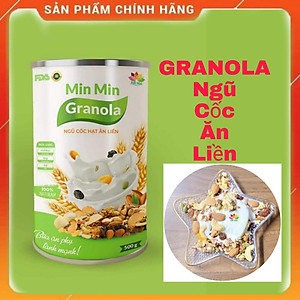 2 Hộp (1kg) Ngũ Cốc Granola Min Min _ Ngũ Cốc Hạt Ăn Liền Granloa Min Min (1hộp 500gr)