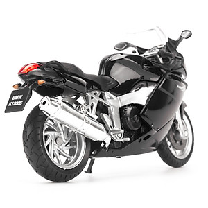 Mô hình xe mô tô BMW K1200S 1:18 Welly Black- 12829PW
