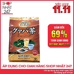  Trà ổi giảm cân Orihiro Nhật Bản (60 gói) tặng gói trà sữa hoặc cafe ngẫu nhiên
