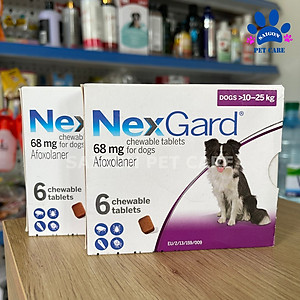 Viên nhai Nexgard trị ve rận, bọ chét cho chó (1 viên) - 25-50kg
