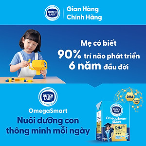 Thùng 48 hộp Sữa Dinh Dưỡng Dutch Lady OmegaSmart Ít Đường 110 ml