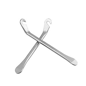 Bộ 2 Thanh Nạy Móc Lốp Xe Đạp Giúp Vá Lốp Săm Xe Đạp Chất Liệu Thép Không Gỉ (dài 12cm) MaiLee