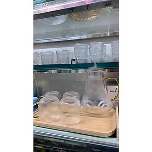 Bình đựng nươc uống thủy tinh chịu nhiệt lên tới 400 độ c cao cấp dáng bầu