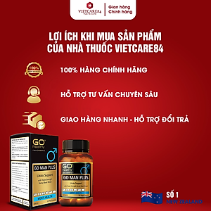 Bộ Sản Phẩm 2 Hộp Viên Uống Tăng Sinh Lý Nam New Zealand Go Man Plus 30 Viên | Giúp Tăng Cường Sinh Lực, Sinh Lý Ở Nam Giới - Nhập Khẩu Chính Hãng