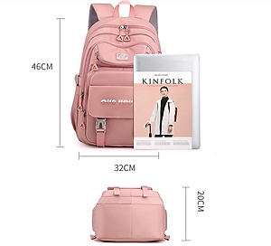 Balo nữ sinh đi học không thấm nước cao cấp phong cách hàn quốc 15.6"