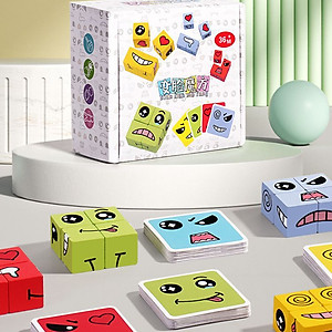 Đồ Chơi Khối Rubik Thay Đổi Khuôn Mặt,Trò Chơi Khéo Léo Sắp Xếp Biểu Cảm Khuôn Mặt Cho Trẻ Em Trò Chơi Gia Đình Giúp Bé Cai Điện Thoại - Hàng Chính Hãng