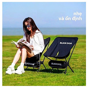 Ghế Xếp Camping Chuyên Dùng BlackDog CBD2550 Oxford 600D KT 64x60x56cm Khung Thép Cacbon Siêu Chắc Siêu Nhẹ Chịu Tải 120KG - Dành Cho Cắm Trại Câu Cá Nghỉ Trưa Ngoài Trời Ghế Bãi Biển