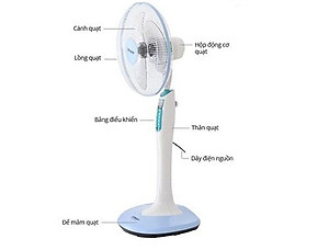 Quạt đứng Senko có đèn DD1602 hàng chính hãng màu sắc ngẫu nhiên 