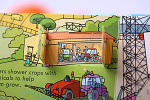 Sách tương tác tiếng Anh - Usborne Look inside things that go