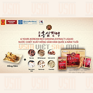 COMBO 2 Bộ Hồng sâm nước 6 năm tuổi Chong Kun Dang (70ml x 60 gói)