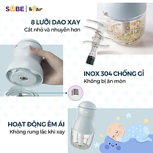 Máy xay ăn dặm 0.3L Bear GR-B03V8 - Hàng chính hãng