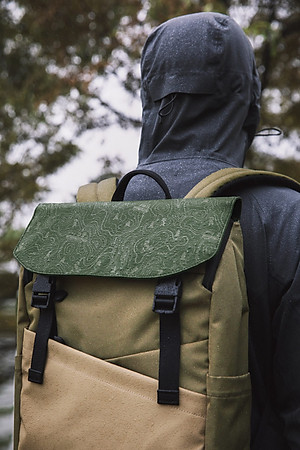 BALO LAPTOP 16 INCH TOMTOC (USA) SLASH FLIP RUCKSACK 18L GREEN T64M1T1GC / A64E1 / A64-E1D1 / A64-E1G1 - Hàng Chính Hãng