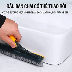 Cây chổi cọ sàn nhà vệ sinh dododios-S1 thông minh, bàn chải chà sàn nhà tắm và gạt nước đa năng cao cấp cán nhôm - Hàng chính hãng dododios
