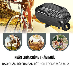 Túi Gắn Gác Yên Sau Xe Đạp Gác Yên Vân Carbon Cao Cấp Chất Liệu EVA MaiLee
