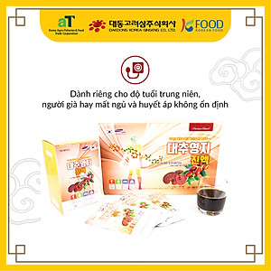 Hộp 30 túi Nước Linh Chi Táo Đỏ Daedong Korea (80ml x 15) - Jujube Linhzhi Premium liquid