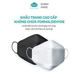 Khẩu Trang Niva 4D Mask KF94 Người Lớn 25 Chiếc Ngăn Bụi Mịn, Kháng Khuẩn, Không Kích Ứng Da, Hàng Chính Hãng