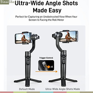 Gimbal chống rung 3 trục nhỏ, nhẹ Hohem iSteady Mobile plus, hàng chính hãng