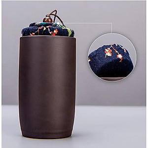 Bộ Bình Trà Tử Sa Mini Có Túi Đựng Đi Du Lịch Tiện Lợi Thích Hợp 2 - 4 Người Dùng Gồm 1 Ấm Trà, 4 Tách, 1 Bình Đựng Trà - Hàng chính hãng 