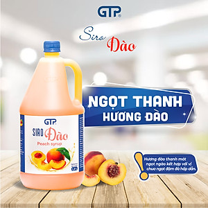 Siro Đào GTP - Chuyên dùng pha chế: Trà sữa, Trà trái cây, Cocktail, Mocktail…