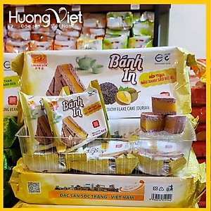 Đặc Sản Sóc Trăng - Bánh In Nếp Than Đậu Xanh Sầu Riêng 360G, Bánh In Sóc Trăng Tân Huê Viên