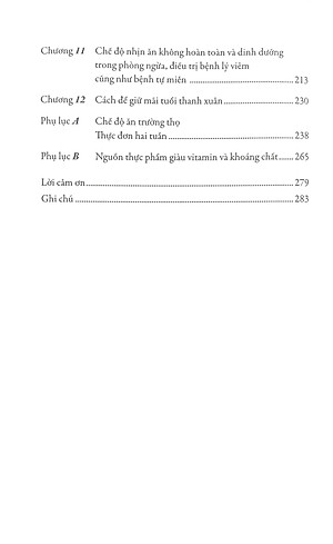 Sách Chế Độ Ăn Trường Thọ