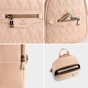 Balo Yuumy ( Thời trang nữ thiết kế khóa kéo cách điệu - Balo da Seasand YBA89 )