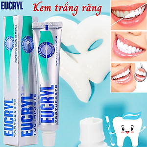 Kem đánh răng trắng răng Eucryl Anh Giúp răng trắng sáng bền lâu , sạch bóng và thơm mát cả ngày - QuaTangMe Extaste
