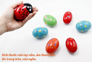 Xúc xắc trứng gà bằng gỗ - 1 chiếc 