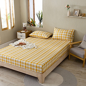 Bộ ga giường cotton Tici kẻ LIDACO cao cấp (Nhiều mẫu lựa chọn)