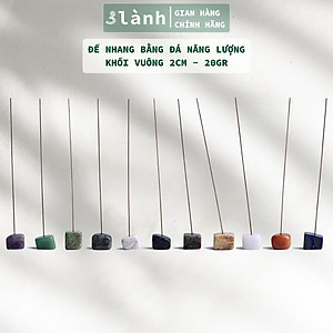 Đế Cắm Nhang Trầm Hương Bằng Đá Tự Nhiên Thiết Kế Nhỏ Đơn Giản Dùng Thiền, Yoga, Dâng Hương 3 Lành