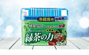 Sáp khử mùi tủ lạnh 150g, khử mùi mạnh mẽ các mùi khó chịu đáng lo ngại với sức mạnh của trà xanh - nội địa Nhật Bản