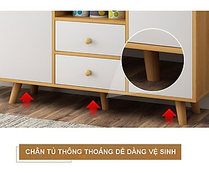 Kệ tủ đựng lò vi sóng đồ nhà bếp đa năng để loại mã KB07 gỗ MDF lõi xanh chống ẩm chống nước cao cấp SX tại Việt Nam