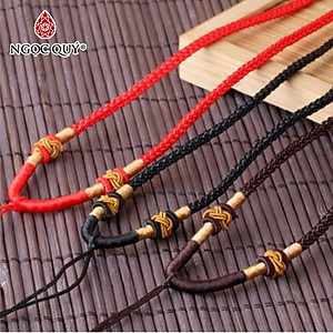 Dây vải đeo cổ dạng rút - Dây rút điểm vàng - Ngọc Quý Gemstones