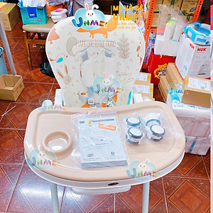 Ghế đa năng Mastela 1015 ngả, nâng hạ độ cao, có bánh xe / TẶNG BÁT THÌA ĂN DẶM UPASS CHÍNH HÃNG