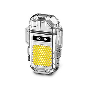 Vỏ Hột Quẹt Bật Lửa Sạc Điện Cổng USB Hojon F33 Plasma 2 Tia Chống Nước Tiêu Chuẩn IP56 Kiêm Đèn Pin Siêu Sáng 3 Chế Độ - Nhiều Màu