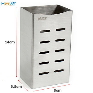Ống để đũa muỗng dán tường Inox 304 có keo dán Hobby Home Decor OD2
