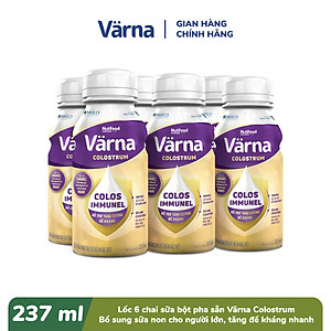 Thùng Sữa Non Pha Sẵn Värna Colostrum (24 Chai x 237ml) - Sữa Cho Người Già Tăng Cường Đề Kháng