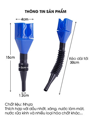 Phễu rót dầu nhớt, đổ xăng, nước làm mát cho ô tô - Có Tấm Lọc - phụ kiện oto Tâm Luân - chổi lau ô tô tẩm đầu
