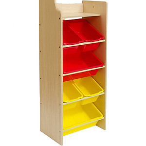 Kệ để đồ chơi cho bé  tầng loại mặt gỗ lõi xanh phủ melamine chống nước, khung thép sơn tĩnh điện chống gỉ và bong tróc, loại tốt chịu lực cao