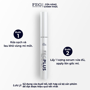 Dưỡng mi tế bào gốc FEG Plus Stem Cells ban ngày - Dài mi sau 14 ngày, không chứa Prostaglandins gây thâm mắt (5ml)