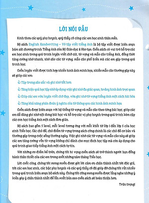 Sách English Handwriting - Vở Tập Viết Tiếng Anh Lớp 1 Tập 2