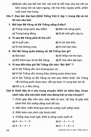 Sách 35 Bộ Đề Văn - Tiếng Việt Lớp 2 - Tự Luận & Trắc Nghiệm (Tái Bản)