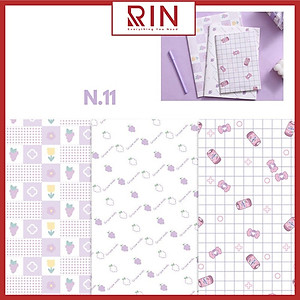 Giấy bọc sách vở / Giấy gói quà / giấy bao tập / giấy bao vở học sinh, sinh viên size A4, B5, A5 cao cấp – 24 cuốn