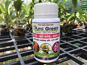 Phân bón AMI GREEN chuyên giải độc chống sốc cho Lan hoa cảnh giúp tốt rễ - bật mầm - xanh lá